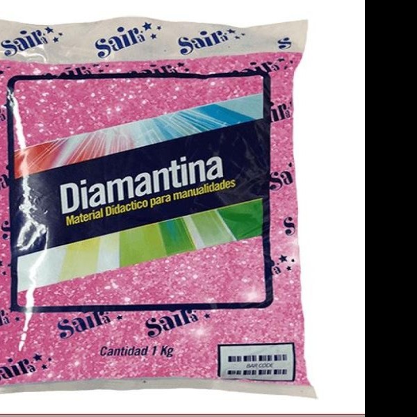 DIAMANTINA GRUESA BOL. 1KG 11 SALMON ROSA
